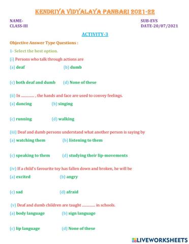Choose the correct option