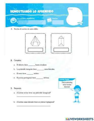 Evaluación de geometría