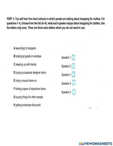 Exercise 3 listening b2