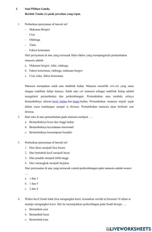 Soal tema 1 subtema 2