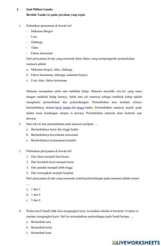 Soal tema 1 subtema 2