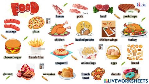 Vocabulary week 52 food