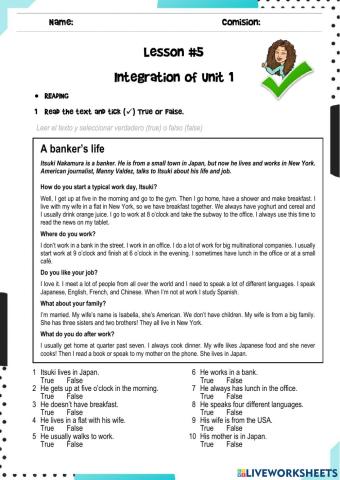 Integration Unit 1 - FinEs English II