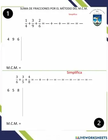 Suma de fracciones con mcm