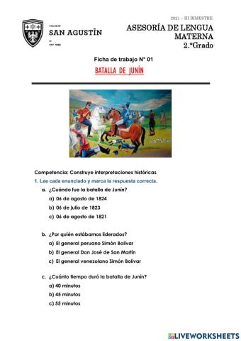 La batalla de Junín