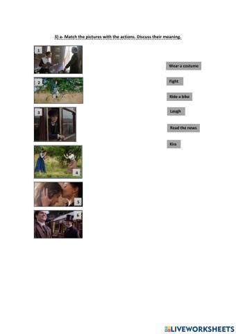 Enola Holmes - present continuous - reading