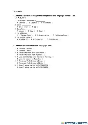 UCEL - Revision 1 (Listening)