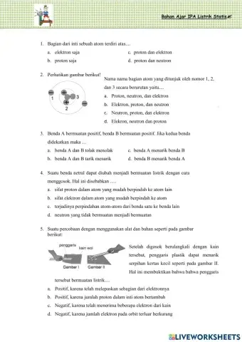 Latihan Soal Listrik Statis 1