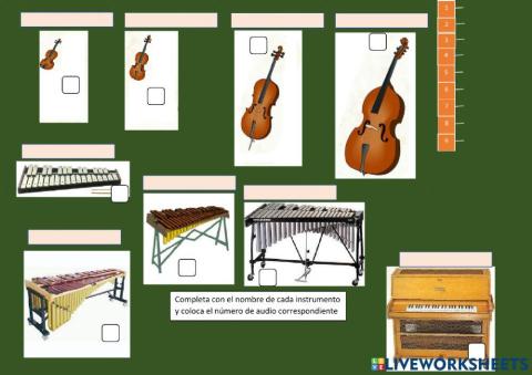 Cuerda frotada e idiófonos de placas