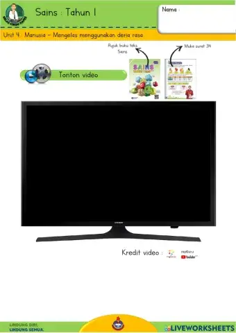 Sains T1 - Mengelas menggunakan deria