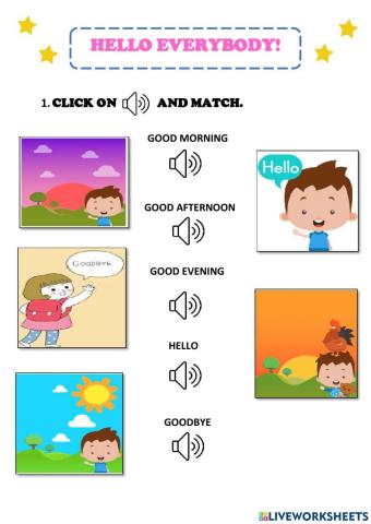 Greetings and farewells