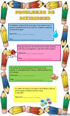 Problemas de divisiones