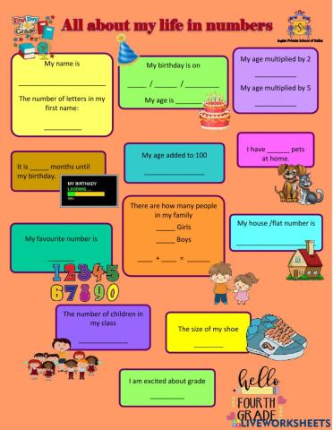 All about my life in numbers