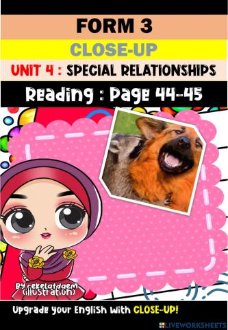 Close-up Unit 4 (page 44-45: Reading)