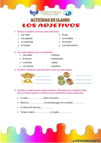 Los adjetivos