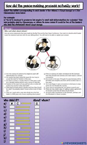 How did the peace-making process actually work?