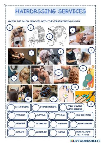 Hairdressing services