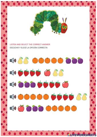 The very hungry caterpillar