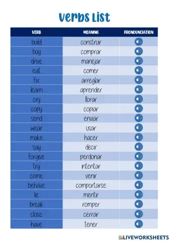 Verbs