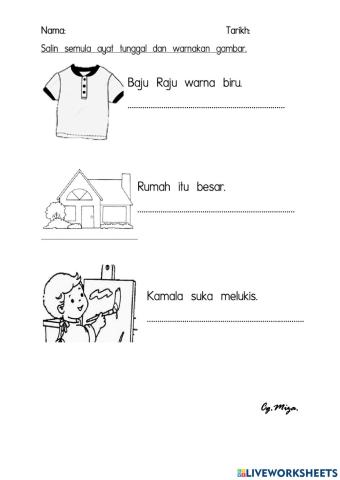 Salin semula ayat tunggal