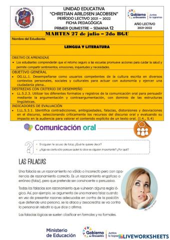 SEMANA 12-LENGUA Y LITERATURA-2doBGU