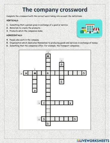 The company crossword