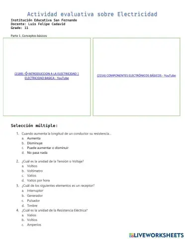 Elementos de electronica. Semiconductores y Simbolos. 