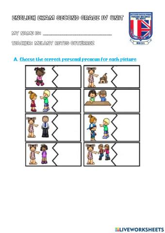 Second Grade Exam IV Unit