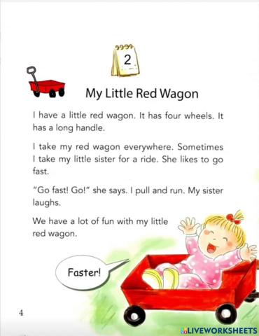 My little red wagon