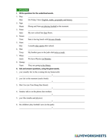 MLH6 - Unit 1 - My new school- C-D-E