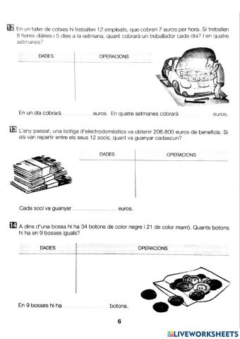 Problemes matematics 7