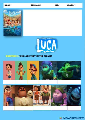 Movie: LUCA  By Teacher Kim