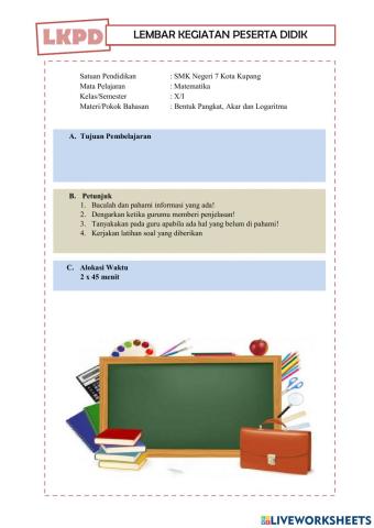 Bentuk Pangkat Pertemuan 1