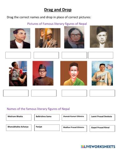 Literary figures of Nepal