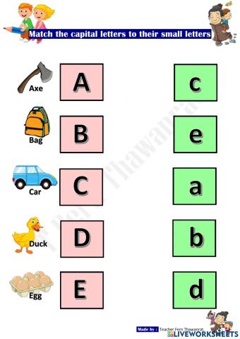 The Capital Letters and The Small Letters