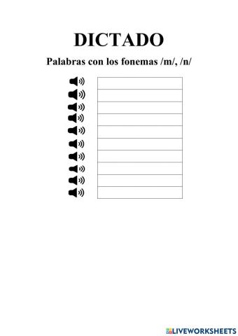 Fonemas -m-, -n-