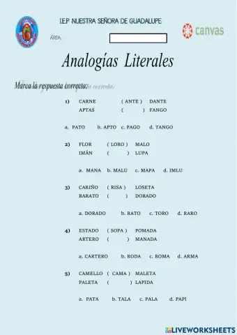 Sucesiones literales