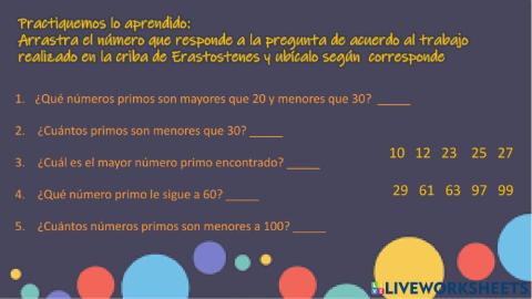 Criba de Erastostenes