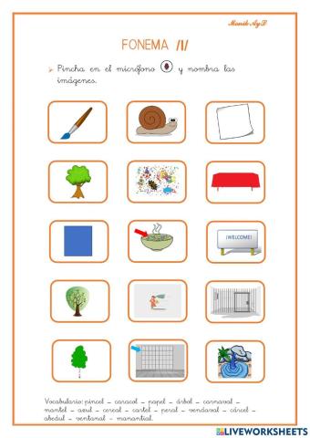 Articulación fonema  l. Posición final (inversa).