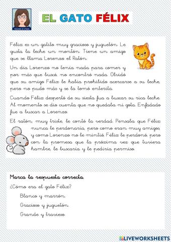 CLECT. 2º El gato Félix