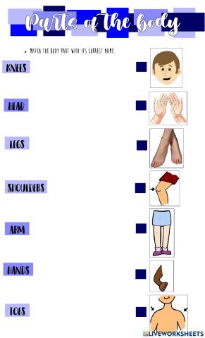 Parts of the body