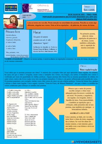 Atividade remota - 20 de julho