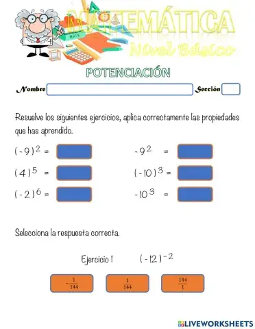 Propiedades de la Potencia