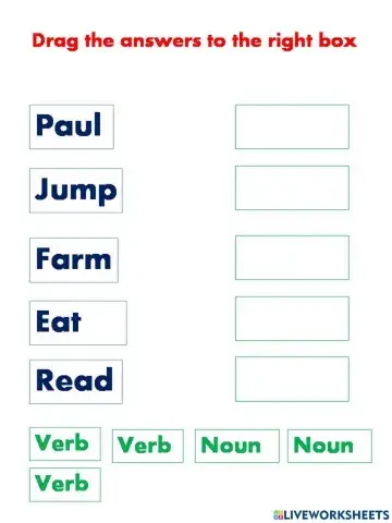 Nouns and Verbs