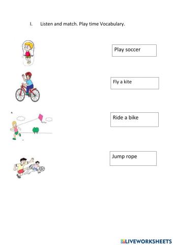 Play time activities