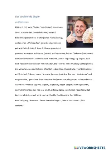 Der strahlende Sieger