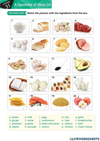 Food, containers, some and any