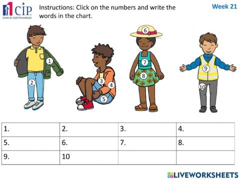 KIDS Clothes 1 Week 21