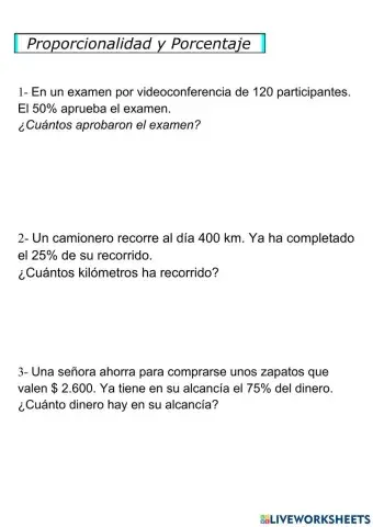 Proporciones y porcentajes