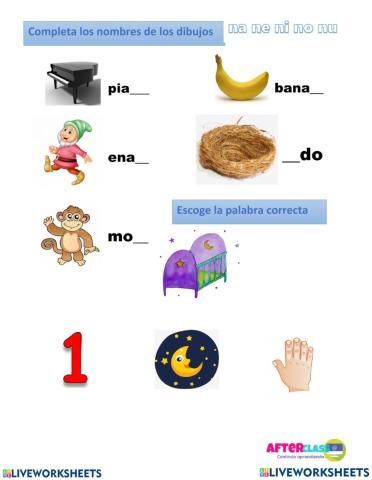 Silabas na ne ni no nu